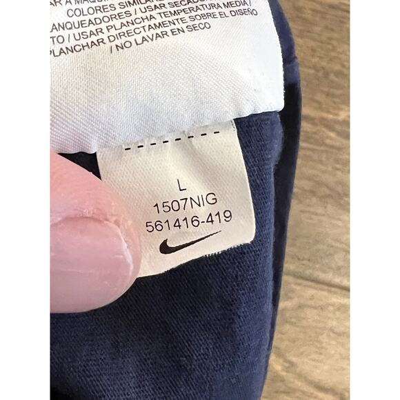 Nike Mens Navy Athletic Cut The Nike Tee Rob Gronkowski #87 NE Patriots Size L - Picture 8 of 12